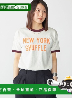 日本直邮SHIPS THE DAY ON THE BEACH印花圆领T恤 [SH8611EM04874