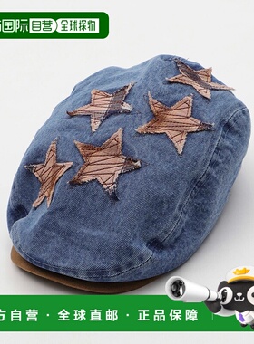 1h可退 日本直邮WEGO 女士星星拼接设计牛仔哈伦帽 MO25SS03SG019