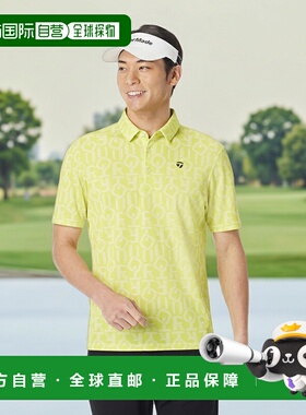 日本直邮 TaylorMade 高尔夫衫 T-ICE T-AIR 短袖黄色