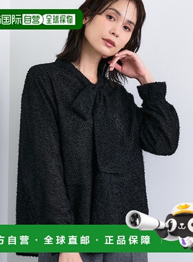 1h可退 日本直邮INDIVI 女装 费泽杰卡多 蝴蝶结衬衫 宽松适中 日