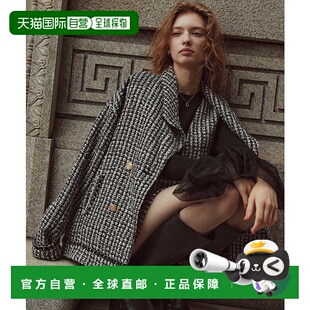 1h可退 日本直邮Noela 女装 宽松廓形 花呢半身裙外套 双口袋设计