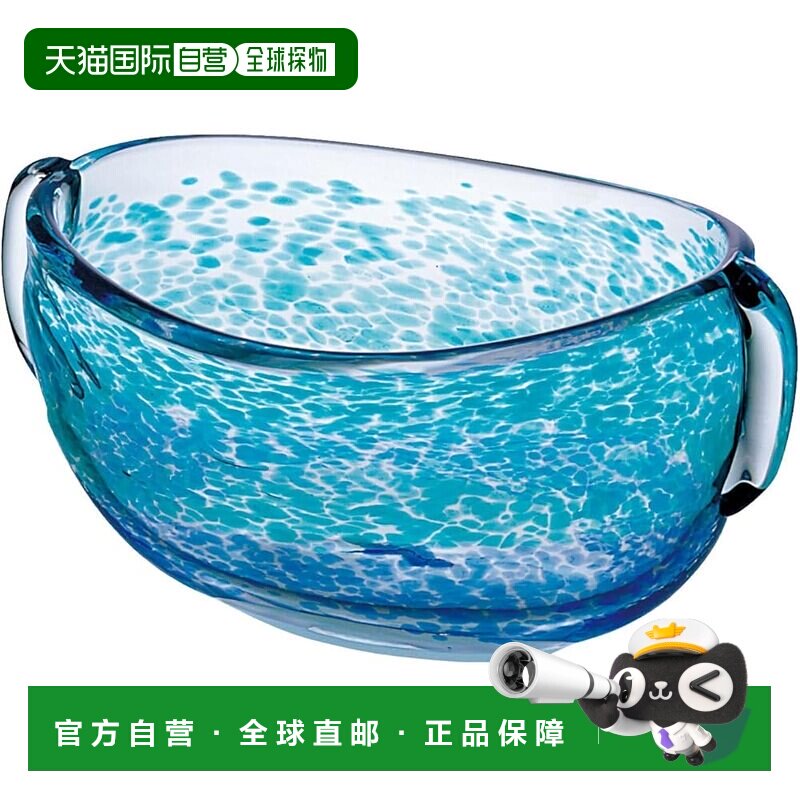 【日本直邮】ADERIA津轻玻璃水盘花器水阴纹日本制F79985