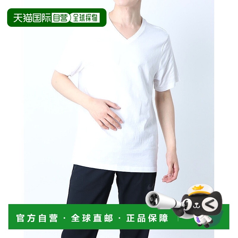 日本直邮 KE 男士半袖 V领内搭T恤2件装 [KE1004]耐克