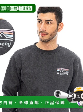 日本直邮 BILLABONG ADIV LOGO CREW 运动衫男式黑白白色绿色 BD0