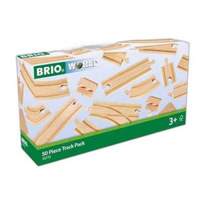 【日本直邮】BRIO 50件追加轨道组玩具33772