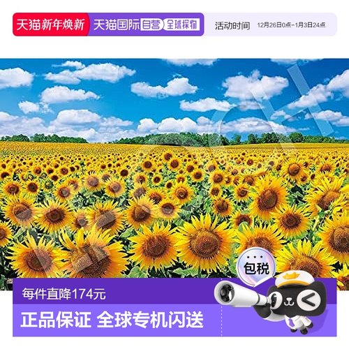 【日本直邮】EPOCH 1000块拼图 阳光下闪耀的向日葵之乡-北海道
