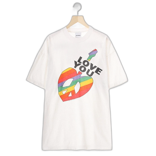 1小时内可退 日本直邮READYMADE 男女同款PEACE印花T恤 RECOWH000