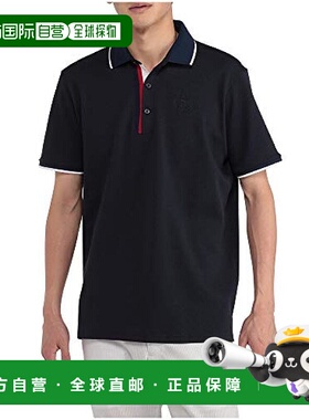 【日本直邮】Mizuno美津浓高尔夫短袖POLO衫男式M暗藏青 52MA1015