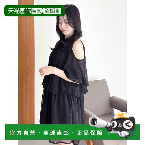 日本直邮dazzlin 女装 飘逸层叠迷你连衣裙 022640301801吊带