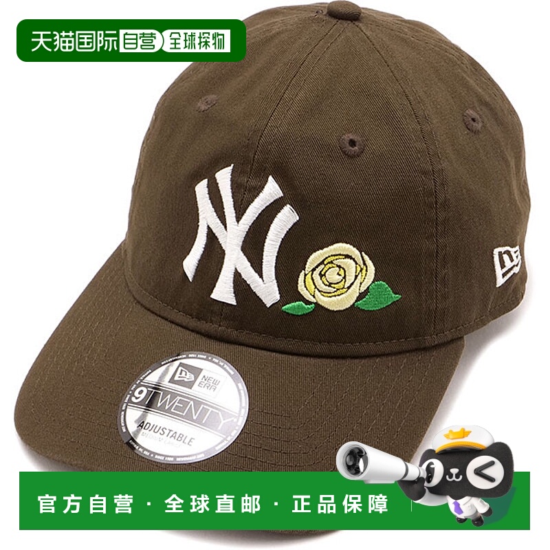 日本直邮New Era 9TWENTY 玫瑰图案棒球帽纽约扬基队 [14668003 F