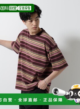 日本直邮NANO universe 多边框宽松半袖T恤 [NA103EM156381]