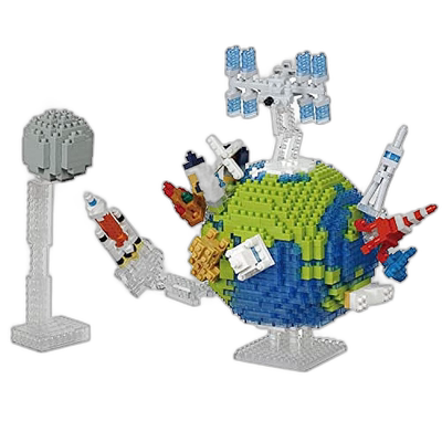 日本直邮【日本直邮】Kawada河田 Nanoblock奈米积木 地球月亮 NB