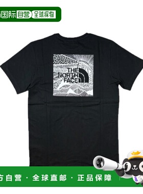 日本直邮 The North Face 红色盒子庆祝短袖T恤 NF0A87NV 红色