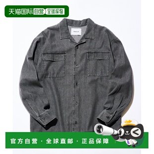 日本直邮MAISON 型水洗丹宁衬衫 CLUB 宽松版 半透明 男装 1h可退