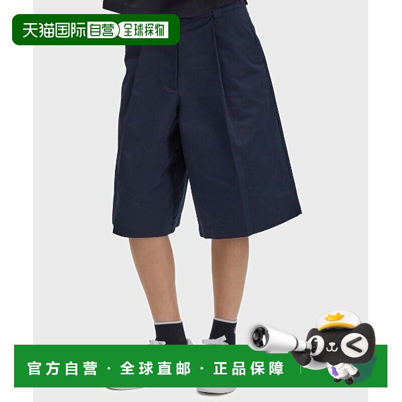 1h可退 日本直邮FRED PERRY 女士 全棉褶皱短裤 S2102五分裤图片