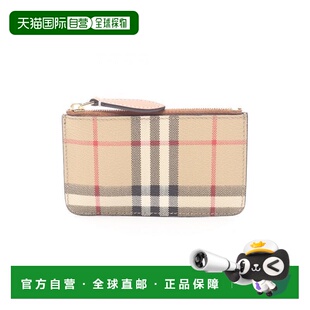 日本直邮中古Burberry博柏利女S级99新coin purse零钱包牛皮零钱