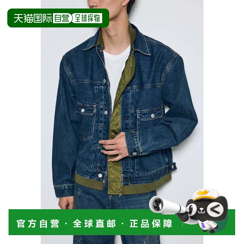 日本直邮MOUSSY 异材质牛仔夹克 蓝色