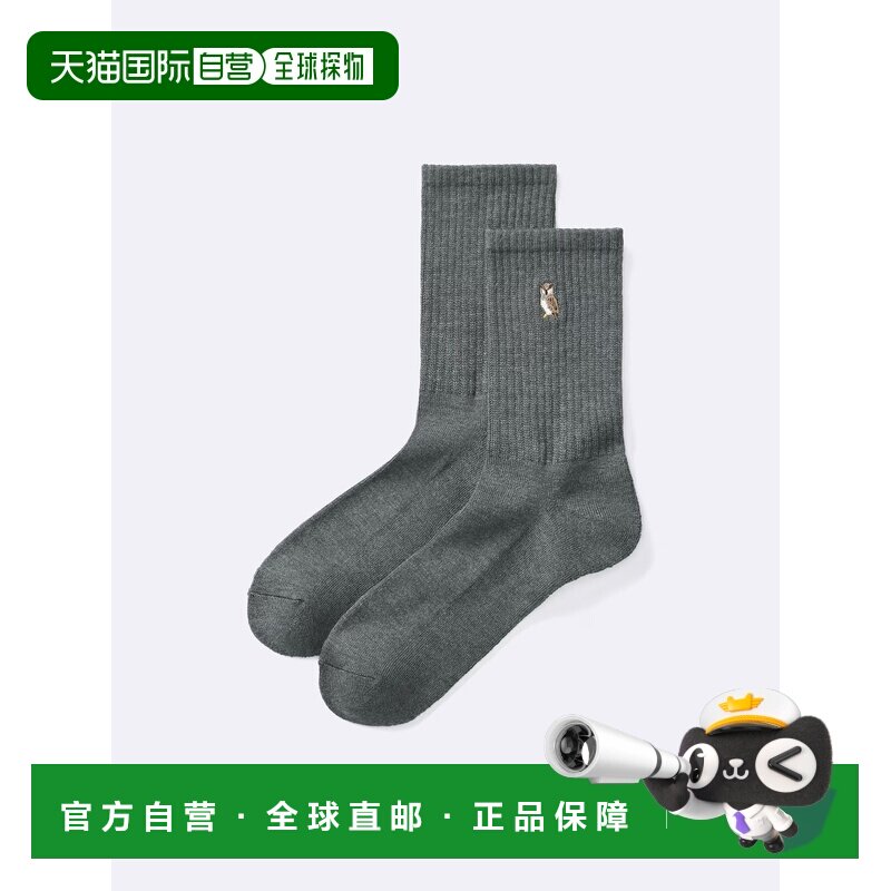 日本直邮GU 时尚加热高帮袜子(刺绣)