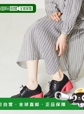 日本直邮Oriental Traffic 彩色鞋底厚底系带鞋 [41103 OR526BW00