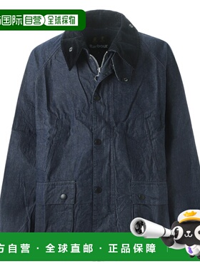 日本直邮Barbour 男士插肩袖牛仔夹克蓝色mca0959in71靛蓝色均码B
