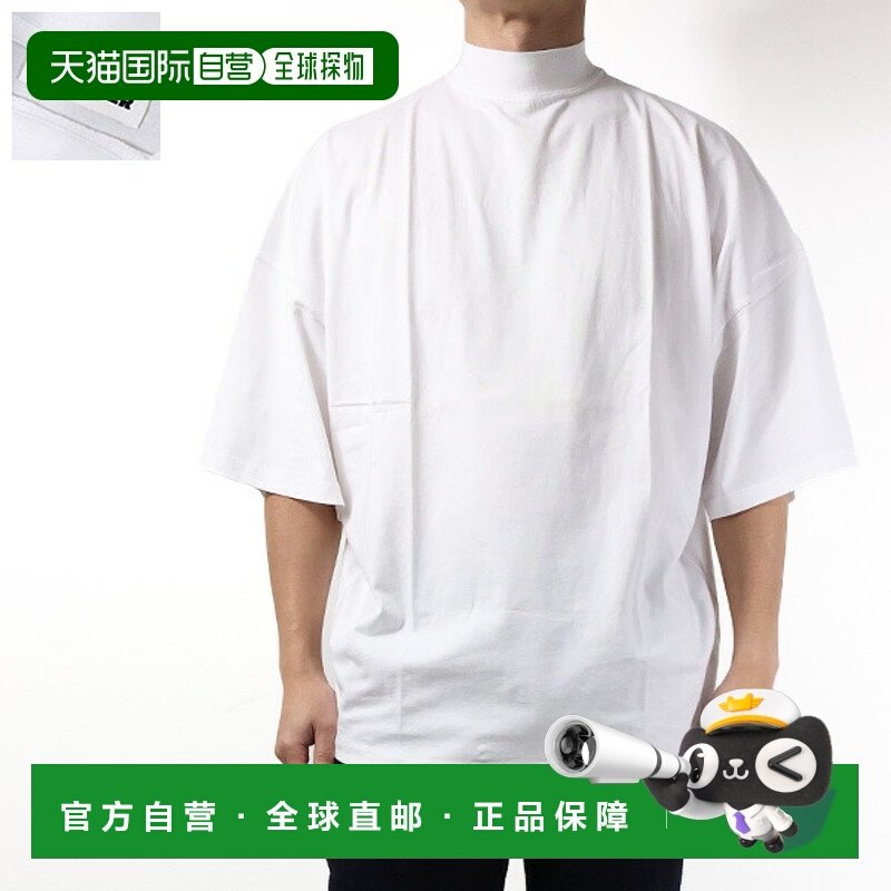 日本直邮Jil Sander 男士宽松高领短袖T恤（J21GC0005、J45084）