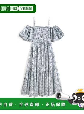 日本直邮日潮 GRL 花卉图案露肩连衣裙 pm581印花优雅