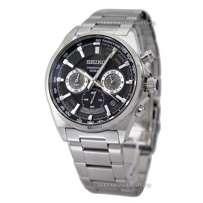 日本直邮 SEIKO 手表 石英 计时码表 100M 防水表盘 Overseas 型