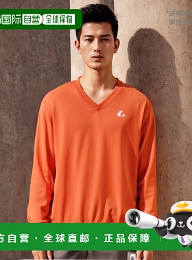 日本直邮LUCENT 男女通用夏季运动衫橙色网球运动衫/训练师 XLT30