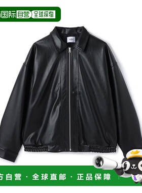 1h可退 日本直邮petit main LIEN 女装 仿皮夹克 宽松版型简约设