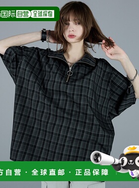 1h可退 日本直邮ADRER 男女同款半开拉链大廓形衬衫 ADPAS0524001