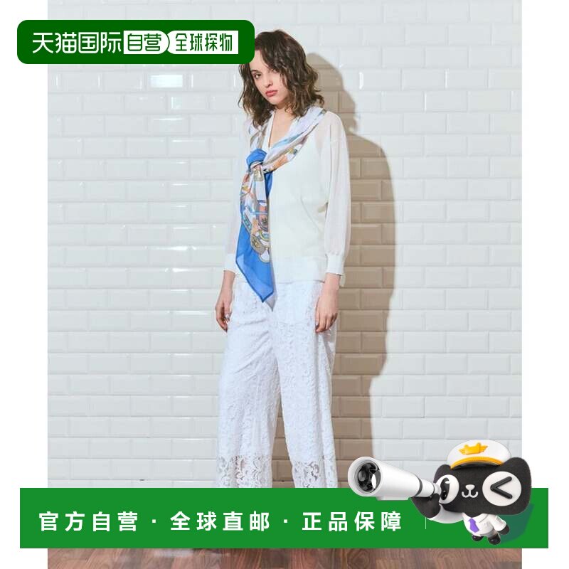 日本直邮GRACE CONTINENTAL 围巾针织开衫 白色披肩