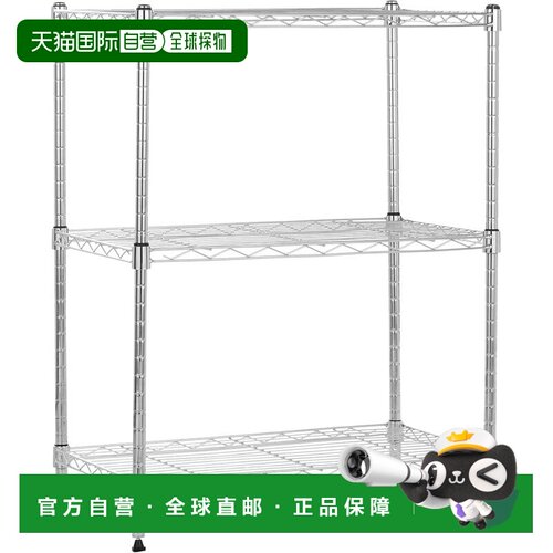 【日本直邮】亚马逊倍思 金属置物架  3层 58.9x34x高76.2cm