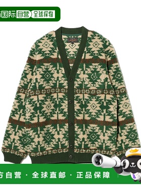 1h可退 日本直邮BEAMS PLUS 男装 宽松 Native提花 绒面夹克 半拉