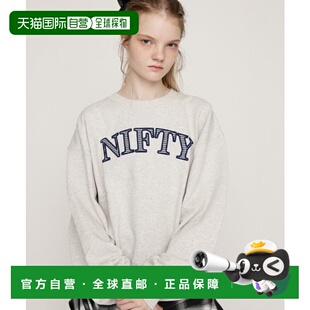 1h可退 日本直邮SLY 女装 宽松版型 舒适里绒 半袖印花连帽卫衣 0