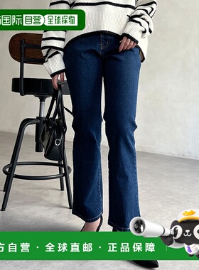 1h可退 日本直邮Chez toi 女士高腰微喇牛仔裤 PGC1042203B0001