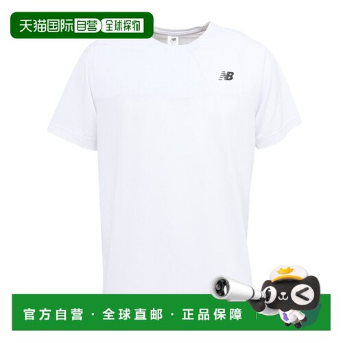 日本直邮NEW BALANCE 短袖宽松印花T恤 男女同款 AMT53400-WT