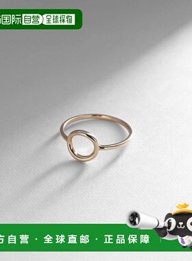 日潮跑腿COCOSHNIK 圆形开口戒指宝石方形图章配饰