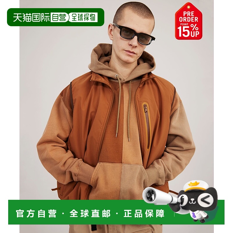 1h可退 日本直邮BEAMS 男士渐变疯格连帽卫衣 11130939146