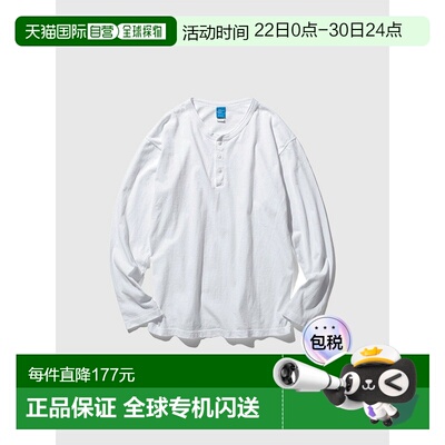 日本直邮Good On Henley T恤长袖男女通用尺码齐全男女均有这款纯