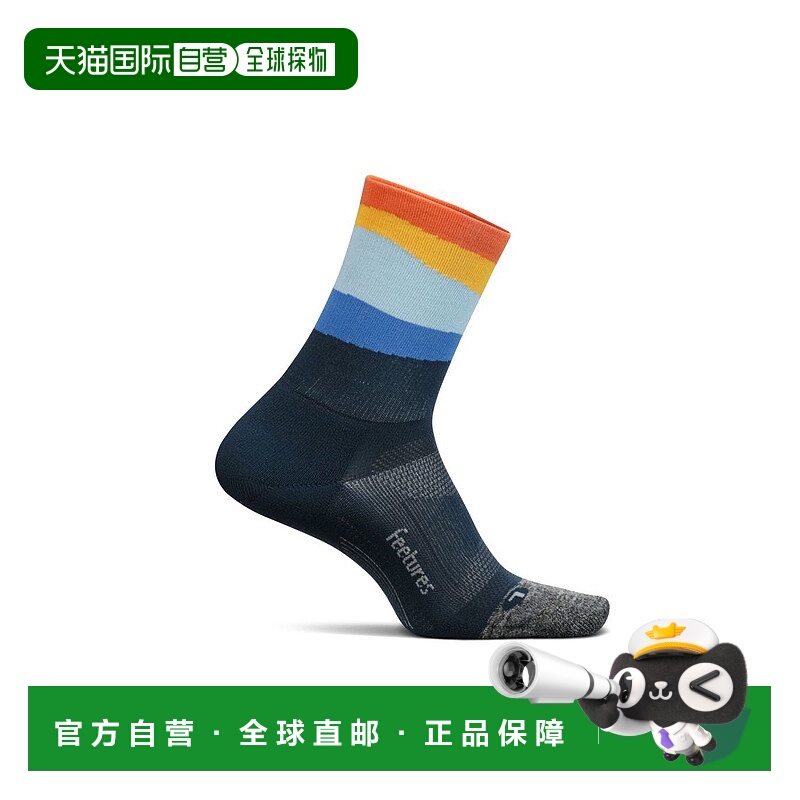 1h可退 日本直邮Feetures ELITE LIGHT CUSHION MINI CREW跑步袜
