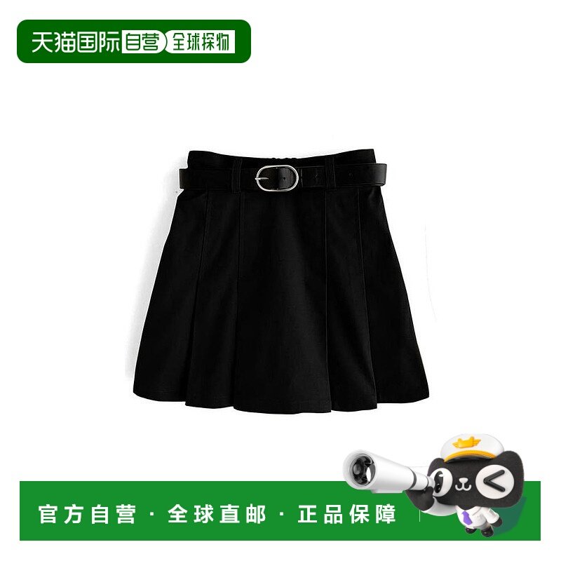 日本直邮日潮 GRL 带内衬的百褶迷你裙百褶裙裙子半身裙 GN85