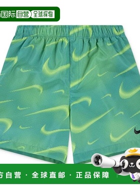 日本直邮Nike 男孩AOP Dri-Fit梭织短裤 86M952-BA2(Jr)