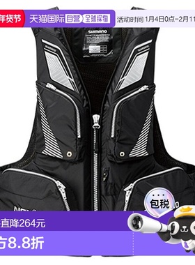 日本直邮Shimano 救生衣 Nexus 漂浮背心 VF-142Q L 黑色
