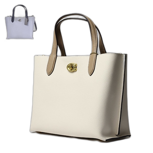 日本直邮Coach蔻驰女包Willow女士拼色托特包休闲时尚24inC8561