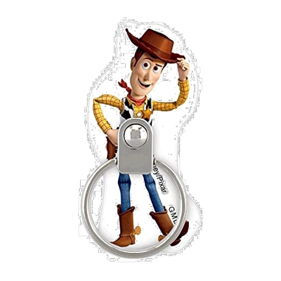 【日本直邮】Gourmandise 手机支架 圆环 玩具总动员 白色 DN-863