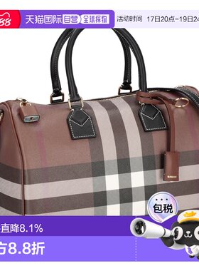 日本直邮BURBERRY博柏利手提包经典格子女士经典大牌简约风时尚新