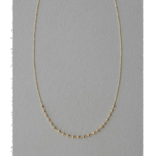1h可退 日本直邮ete 女士K18黄金颗粒项链 简约时尚 低调华丽 配