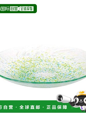 【日本直邮】TOYO SASAKI GLASS东洋佐佐木彩雫圆碟φ24绿色 WA32