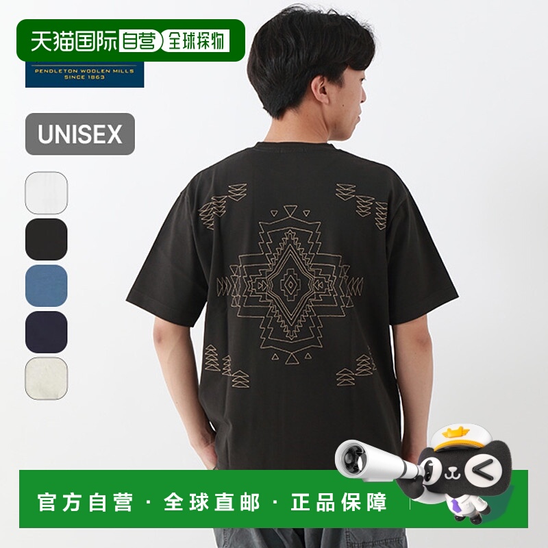 日本直邮PENDLETON 男女通用背EMB短袖T恤 4275-6007 户外