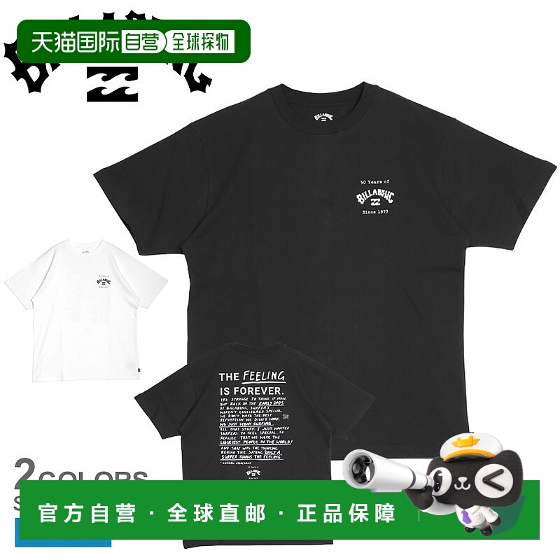 日本直邮 BILLABONG FEELING IS FOREVER T恤男式白色 BE011210 T